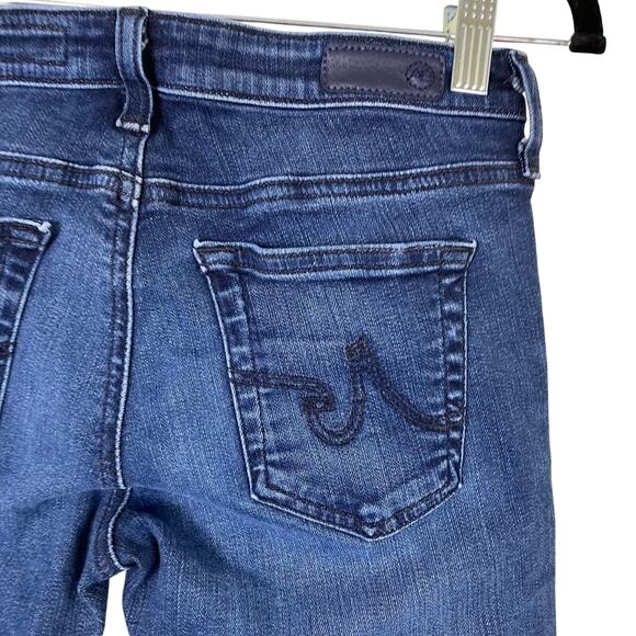 AG Adriano Goldschmied 27R Angel Boot Cut Super Low Rise Jeans Dark Wash Y2K - Picture 6 of 16